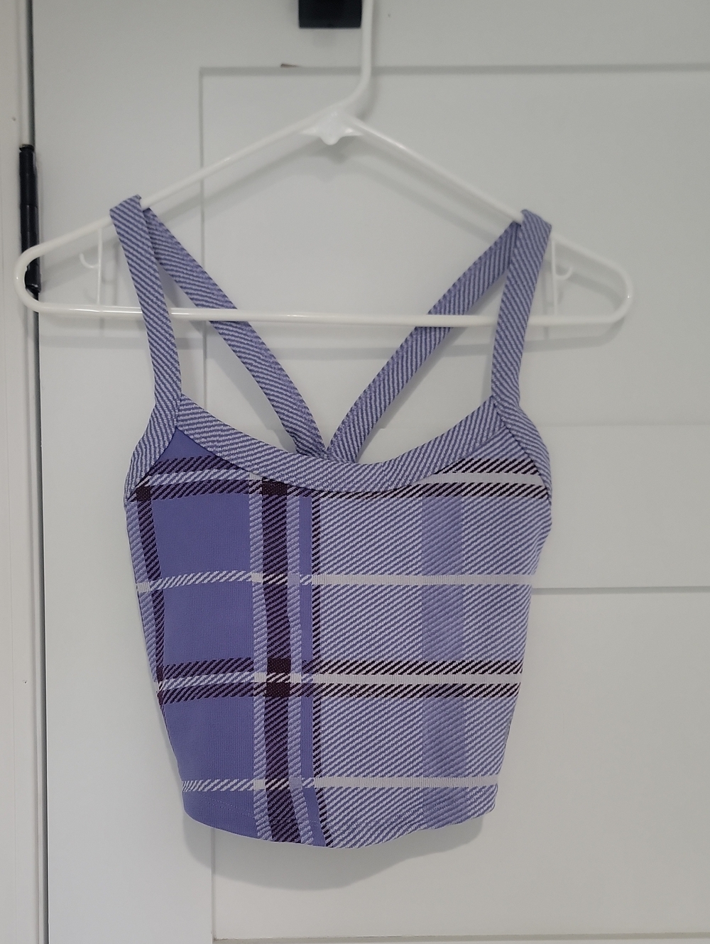 NEW! Free People Movement Plaid Tank, Size M/L - Picture 4 of 7